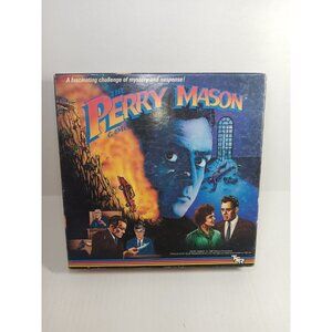 Perry Mason Board Game TV Courtroom Mystery 1987 Vintage 100% COMPLETE